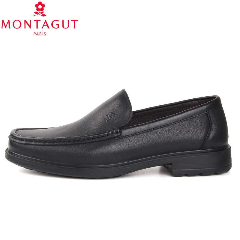 梦特娇男鞋2025秋季新款商务休闲头层牛皮软面软底办公通勤皮鞋男,淘宝优惠券,粉丝福利购,淘宝优惠卷