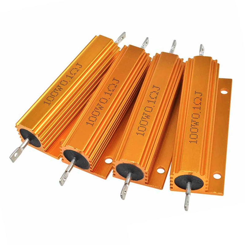 大功率黄金铝壳水泥电阻器 100W 1R/1.5/2/3/5/20/50/100/1K欧姆 - 图3