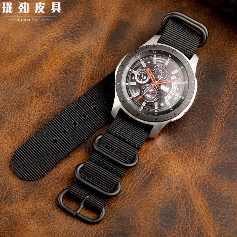 珑劲高强度尼龙表带适配精工带男表 珑劲皮具配件