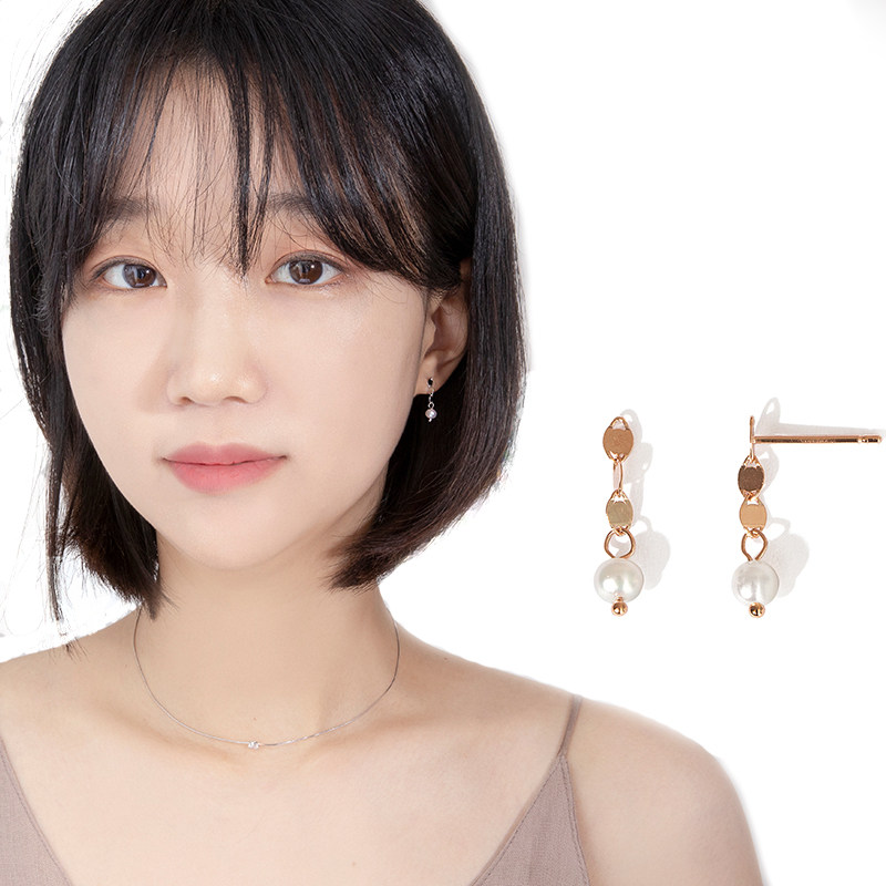 get me bling韩国进口长款珍珠耳环 GetMeBling海外耳环