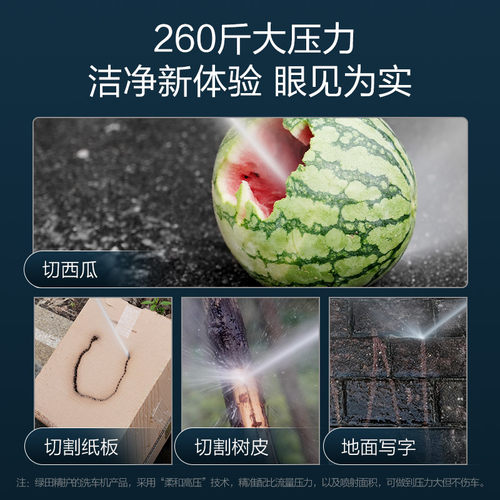 绿田高压洗车机家用220v水泵清洗机便携水枪抢大功率刷车洗车神器 - 图2
