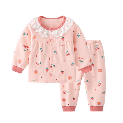 女童春秋装秋衣套装小童宝宝公主衣服纯棉可爱超萌洋气内衣两件装 - 图3