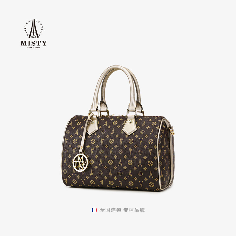 【商场同款】misty 2023春老花手提包 misty女士包袋