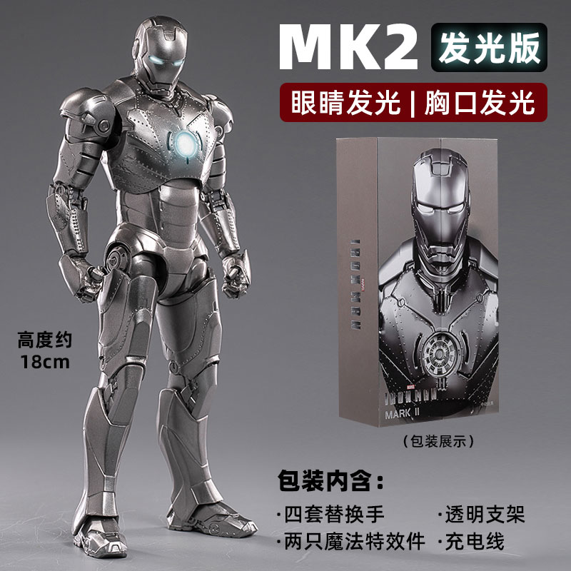中动漫威复仇者联盟手办马克人偶 泳思玩具潮玩盲盒