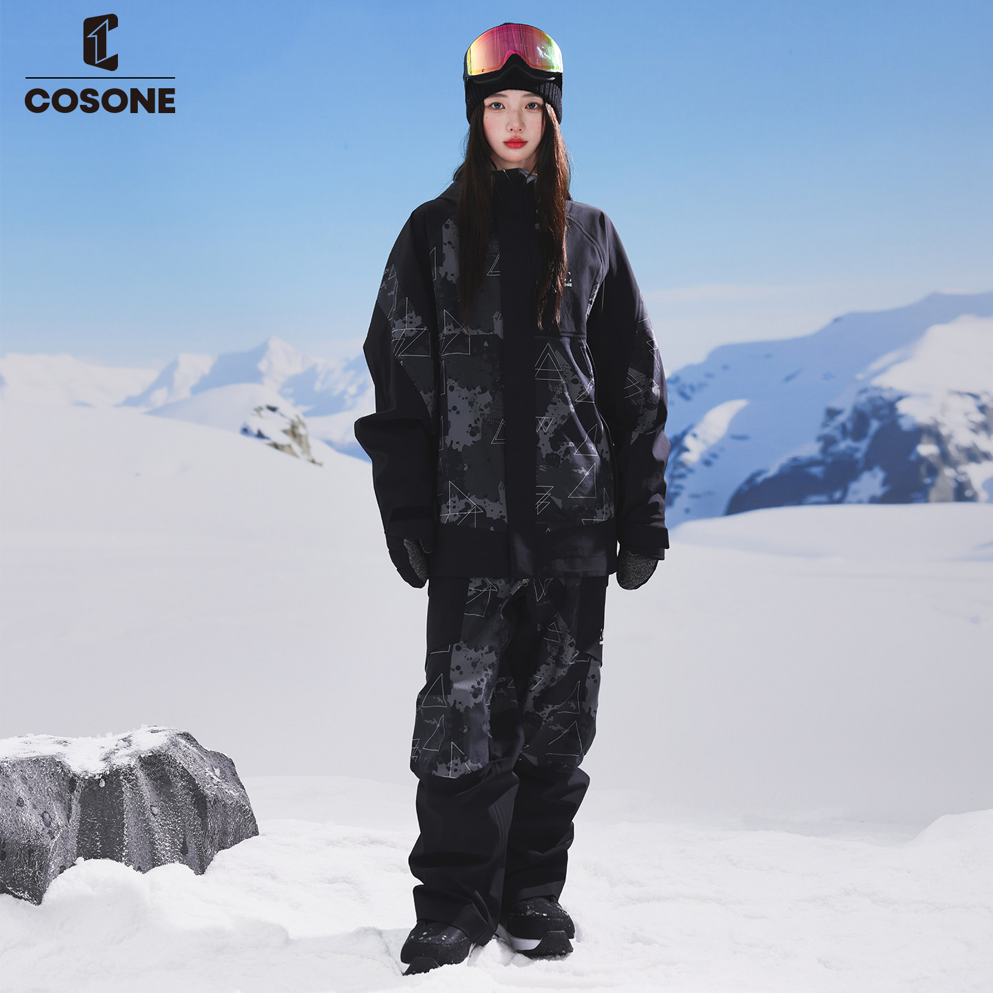 COSONE新款3L单板滑雪服女套装防风防水耐磨马年限定款滑雪服男,淘宝优惠券,粉丝福利购,淘宝优惠卷