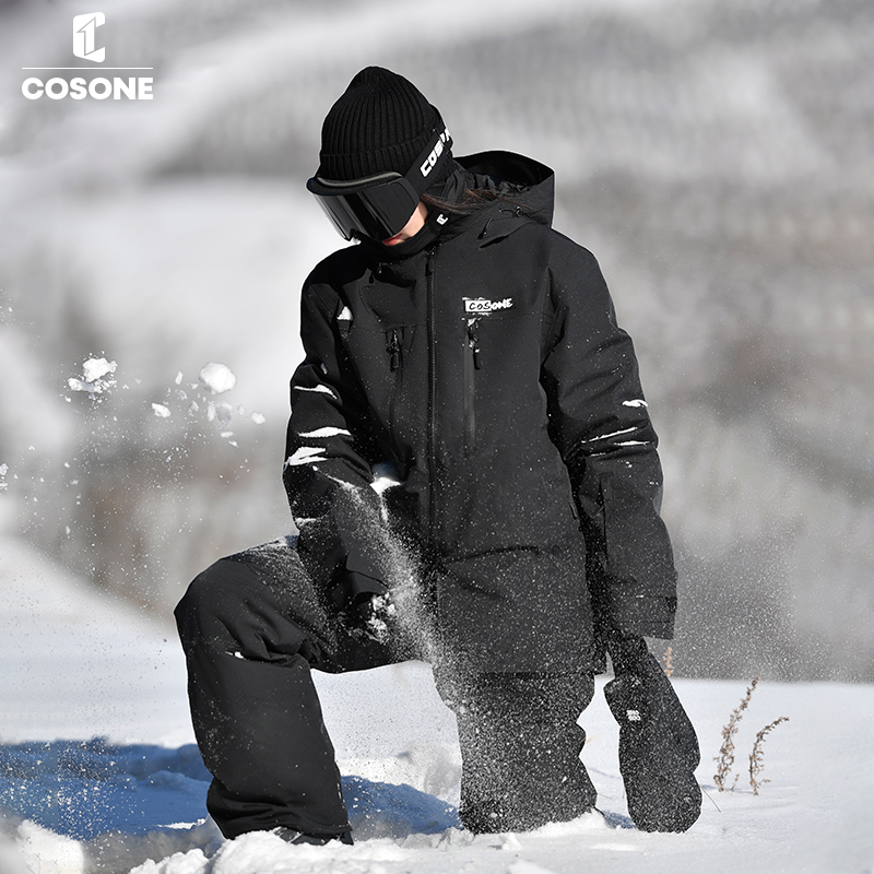 COSONE加宽裤耐磨防风防水Oversize单板滑雪裤男女雪裤防寒保暖