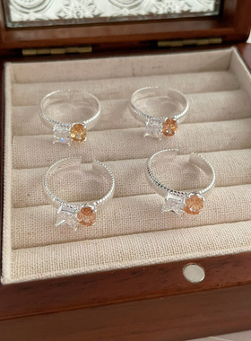 HANXINSTUDIOS925锆石戒指女