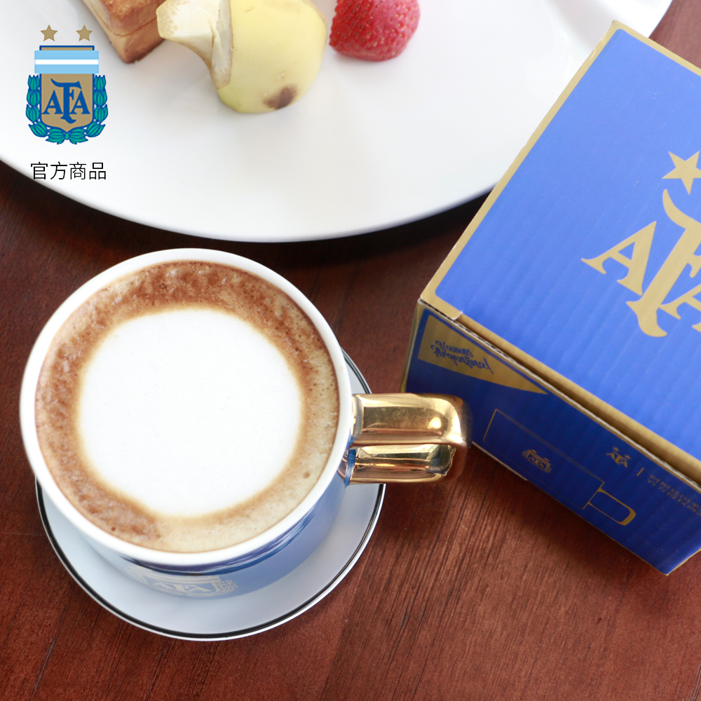 【官方正版】阿根廷国家队|鎏金马克杯陶瓷咖啡牛奶茶水杯梅西 - 图2