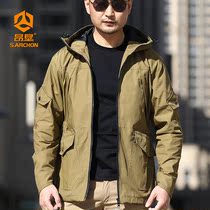 Autumn Winter Ruling Officer Tactical Windcoat Jacket Mens Mids Special Soldiers Multiple Pocket Army Fans for Training Anti-cold Apparel