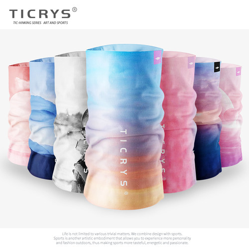 TICRYS魔术头巾女户外脖套围脖挂耳防晒面罩儿童登山防风骑行面巾 - 图0