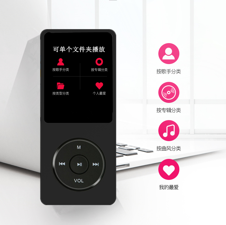 学生版mp3随身听音乐hifi播放器 英语mp4小型mp5插卡式小巧便携式 - 图2