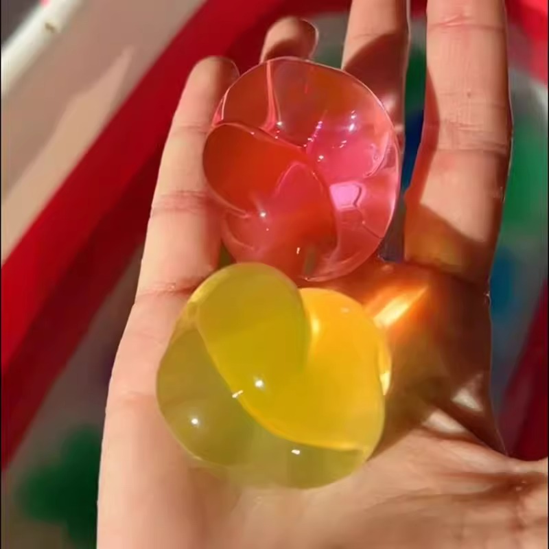 水宝宝捏捏泡大珠手工diy彩色水精灵巨型海绵宝宝巨无霸儿童玩具1 - 图0