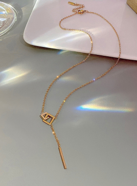 小众设计感ins冷淡风配饰锁骨链