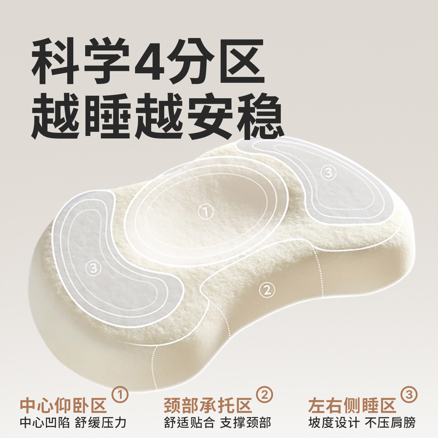 巧乐熊儿童枕头宝宝婴儿硅胶枕透气可水洗幼儿园小学生1-3-6岁+,淘宝优惠券,粉丝福利购,淘宝优惠卷