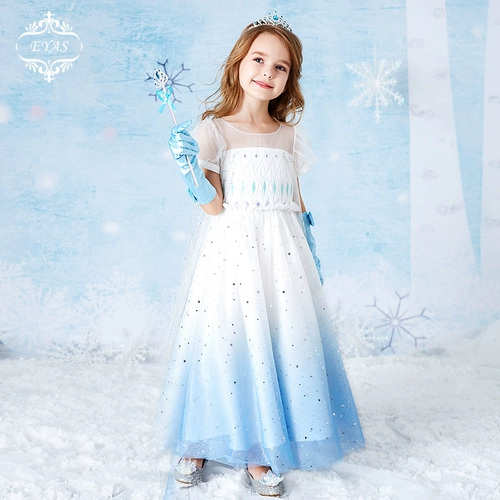 Наряд маленькой принцессы, детская юбка, звездное небо, вечернее платье, «Холодное сердце», принцесса Эльза, подарок на день рождения