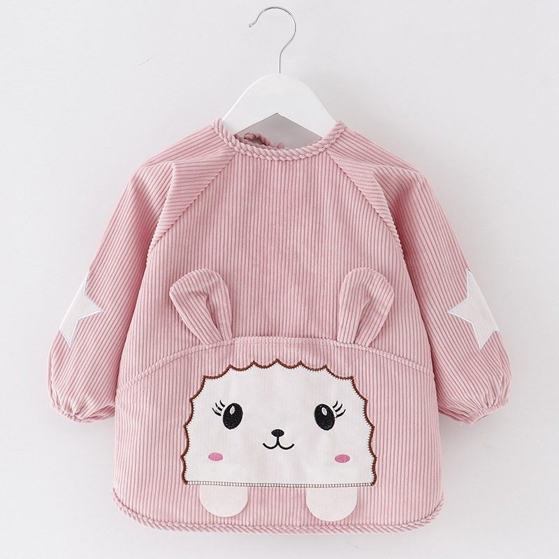 围兜防水秋冬包衣纯棉秋冬罩衣长袖防脏大童儿童反穿衣宝宝中大童,淘宝优惠券,粉丝福利购,淘宝优惠卷