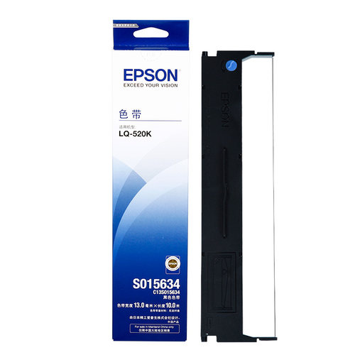 原装epson 爱普生520k色带架 LQ520K色带 LQ310K LQ310 LQ-300KH 打印机色带框 S015634 针式打印机色带 - 图1