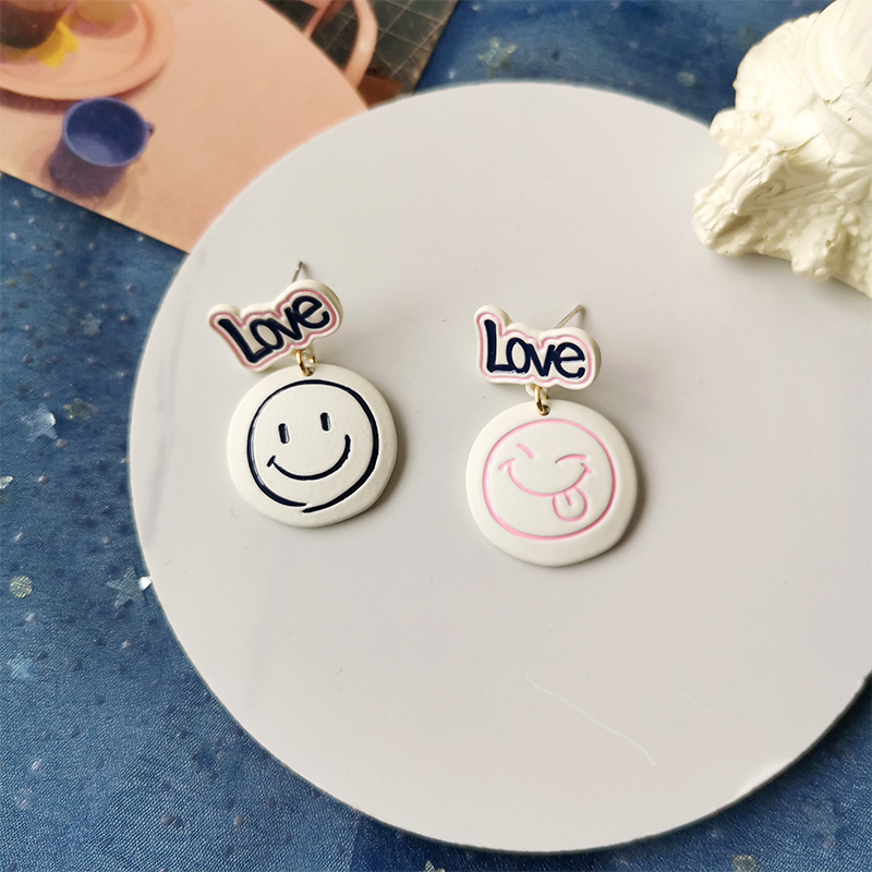 觅韩气质小众时尚新潮几何可爱耳环耳饰趣味卡通耳钉女不参与满减 - 图2