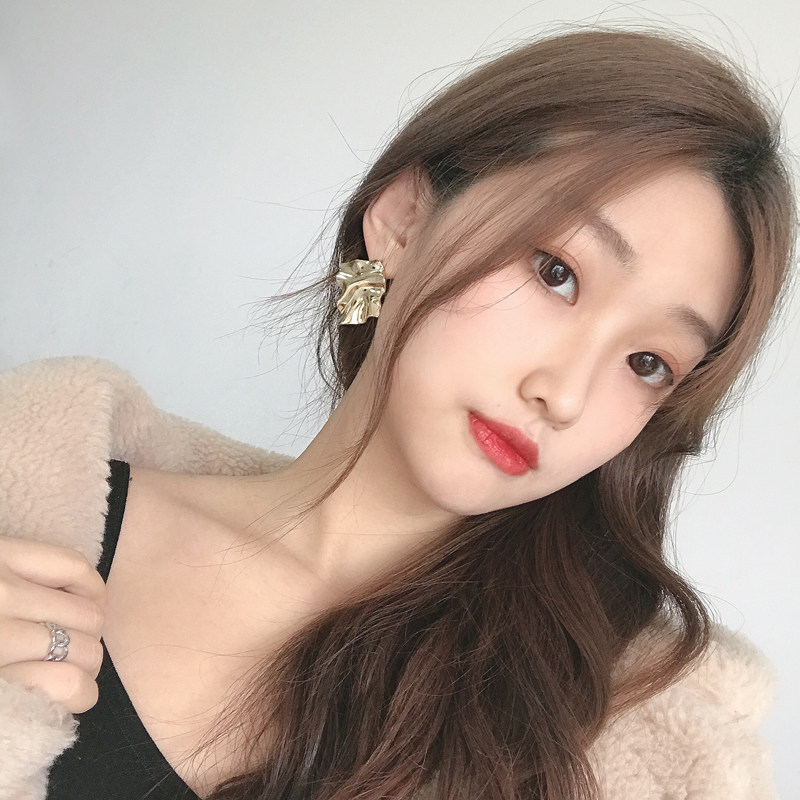 S925银针几何金属质感耳环创意不规则冷淡风耳饰欧美潮流耳夹H812,淘宝优惠券,粉丝福利购,淘宝优惠卷