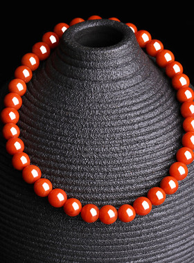 精品5.5-6mm凉山南红玛瑙手串