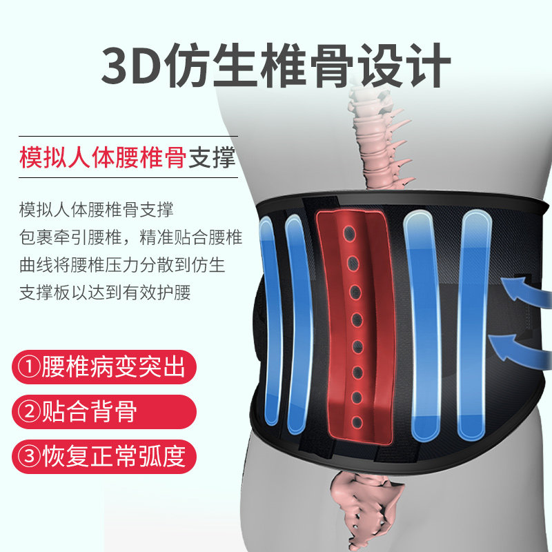 医用腰椎腰间盘劳损腰托固定腹带 南极人六六护具（器械）
