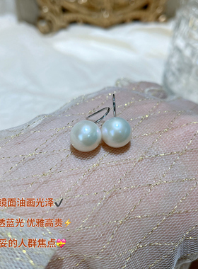 戴妃淡水珍珠耳钉女耳夹耳钉耳饰