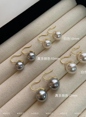 纯银珍珠耳环2025新款