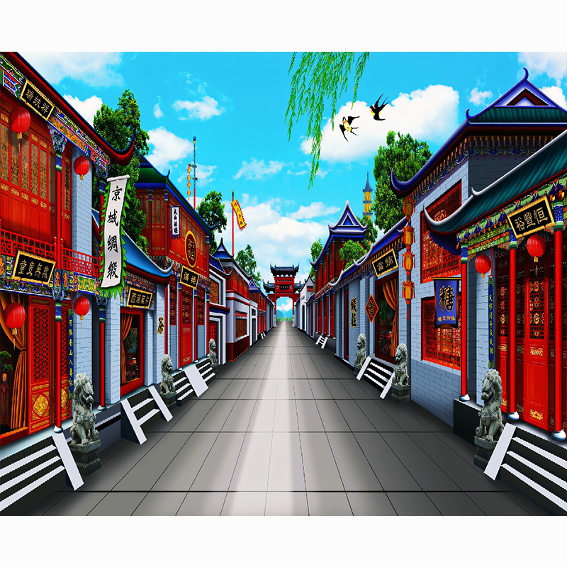 古风戏曲戏剧直播背景布舞台布景演出3d立体背景墙拍照道具场景布置高清宫殿皇宫金店2025年新款搭建高端大气 - 图2