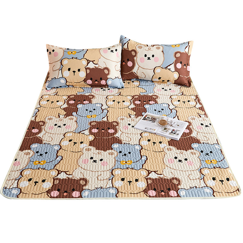 全棉防滑防水儿童隔尿防湿夹棉床垫 乐吱床垫/床褥/床护垫/榻榻米床垫
