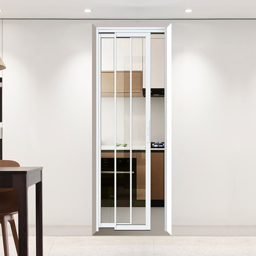 推拉一体pd门卫生间厕所门折叠厨房门衣帽间移动阳台门PT无轨定制 - 图2