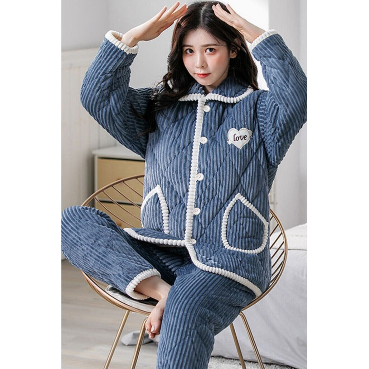 睡衣女秋冬季女士加厚珊瑚绒法兰绒夹棉可爱长袖家居服,淘宝优惠券,粉丝福利购,淘宝优惠卷