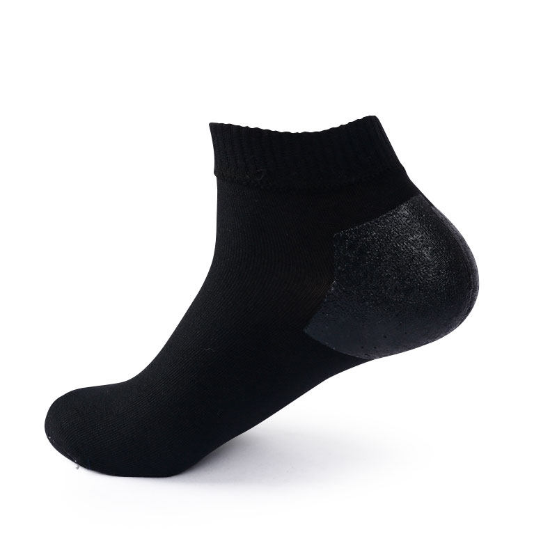 雅致逸足硅胶夏季纯色薄棉防裂袜子 雅致逸足短袜