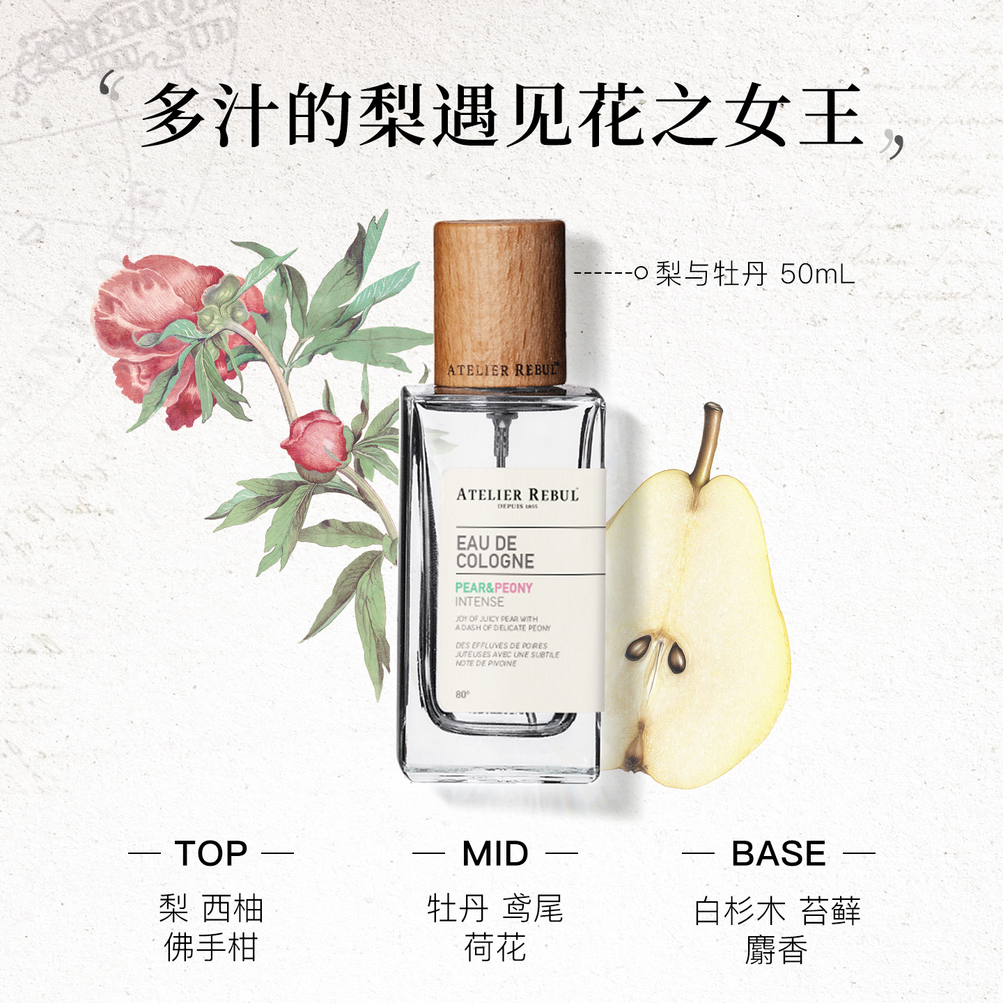 AtelierRebul土耳其ar香水花果木质香玫瑰茉莉小众淡香通勤男女士