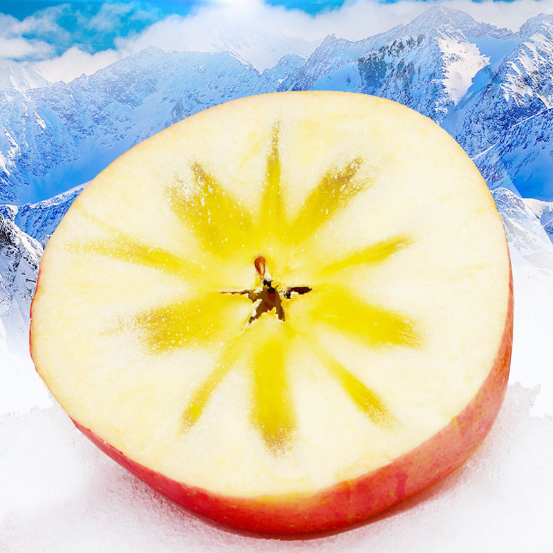 新疆阿克苏冰糖心苹果水果新鲜应当季整箱丑甜红富士平果包邮