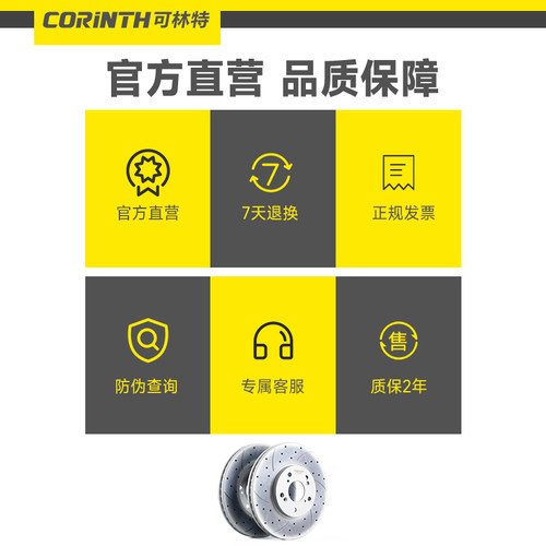 可林特适用宝马1系3系5系7系320li530E90F18X1X3X5X6Z4前后刹车盘 - 图3