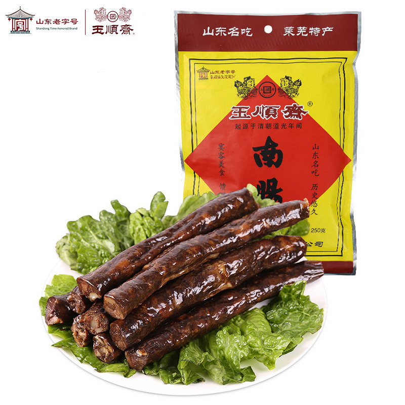 山东小莱芜正宗纯肉肠烤肠风干香肠 山东老字号集合店香肠/腊肠