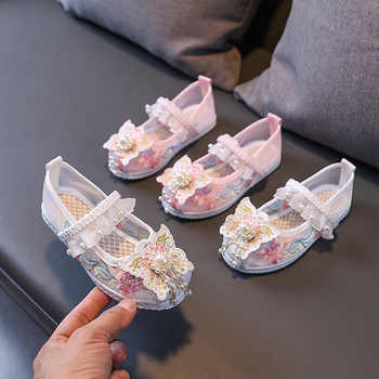 历史新低!2026中国风夏季新款凉鞋女童绣花鞋网鞋民族风老北京儿童汉服鞋子实付8.8元到手包邮