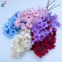 Great New Years Ceiling Trumpeter Flowers Romantic Wedding Hall Flower Arrangement Emulation Flower Wedding Decoration Props Flower Materials Fake Flowers