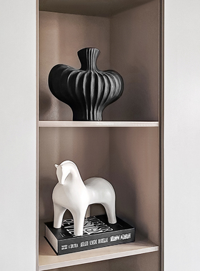 LIVETAI意式轻奢风书柜酒柜摆件