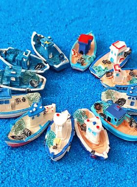 树脂中式渔船渔船江南小竹