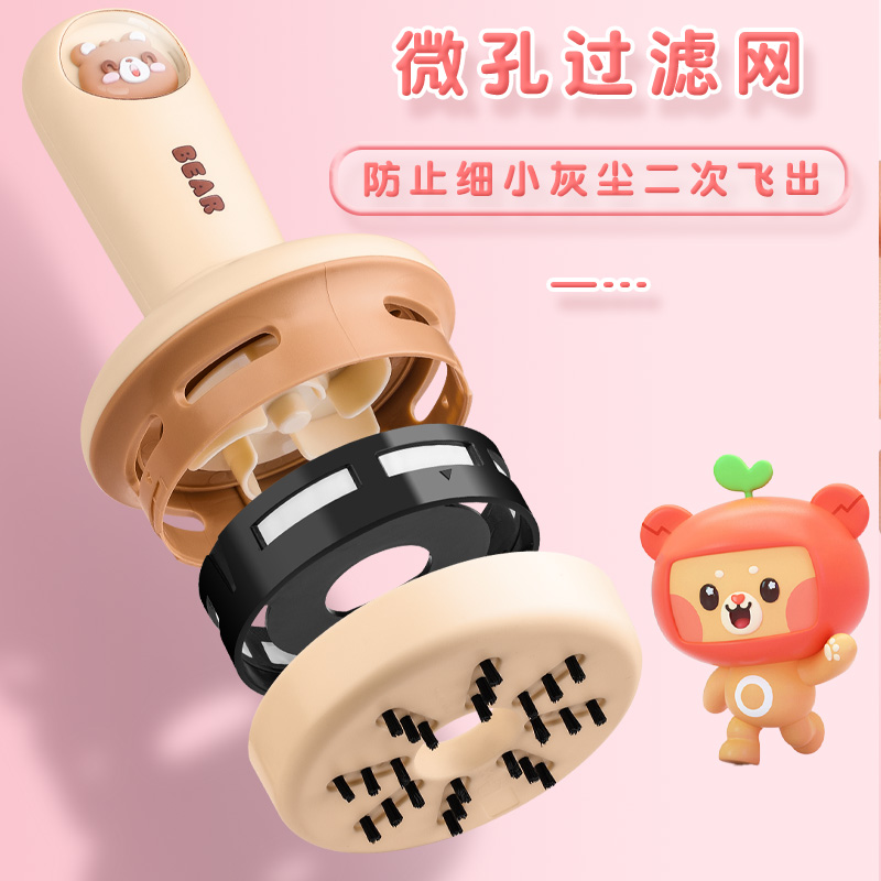 桌面吸尘器大吸力学生用吸橡皮屑小型充电款手持电动大吸力擦屑机儿童书桌铅笔屑清理神器自动清洁键盘吸灰尘 - 图1