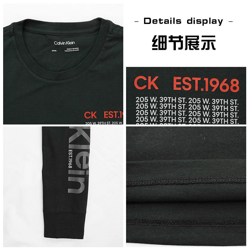 calvin klein/ ck男士春秋打底衫 EKL海外T恤