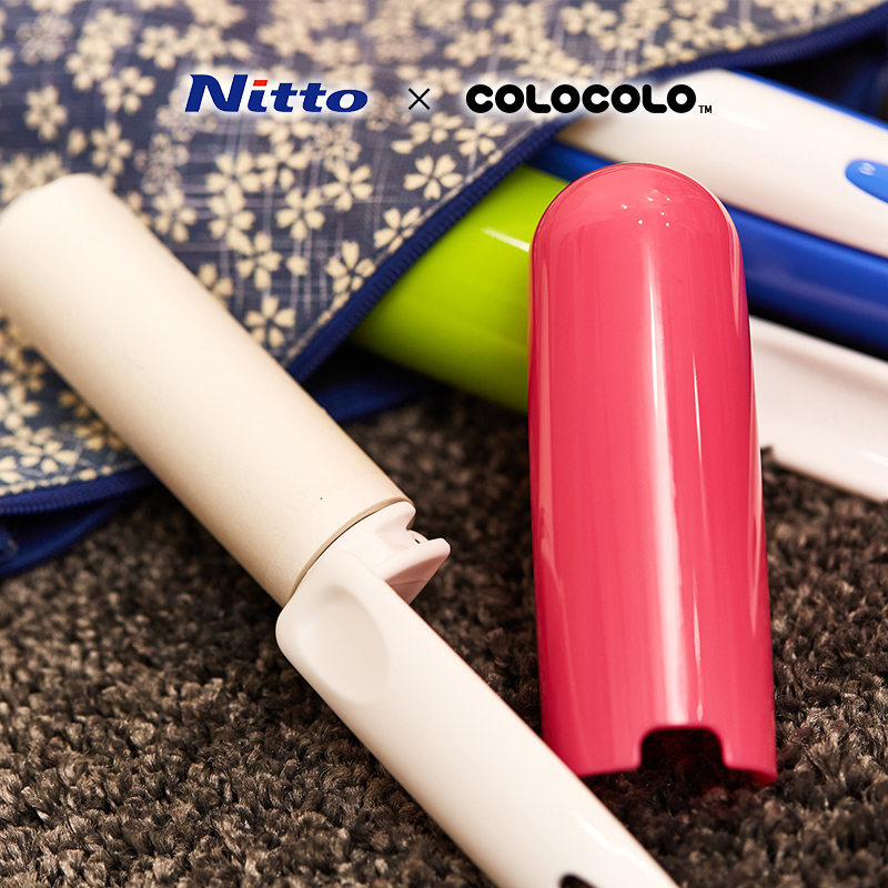 Nitto COLOCOLO科粘乐便携式迷你粘滚衣物用除毛神器滚筒式粘毛器 - 图0