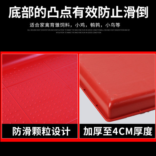 开食盘鸡用喂食盘小鸡雏鸡饲料盘槽养鸡设备用品小鸭小鹅养殖设备 - 图2