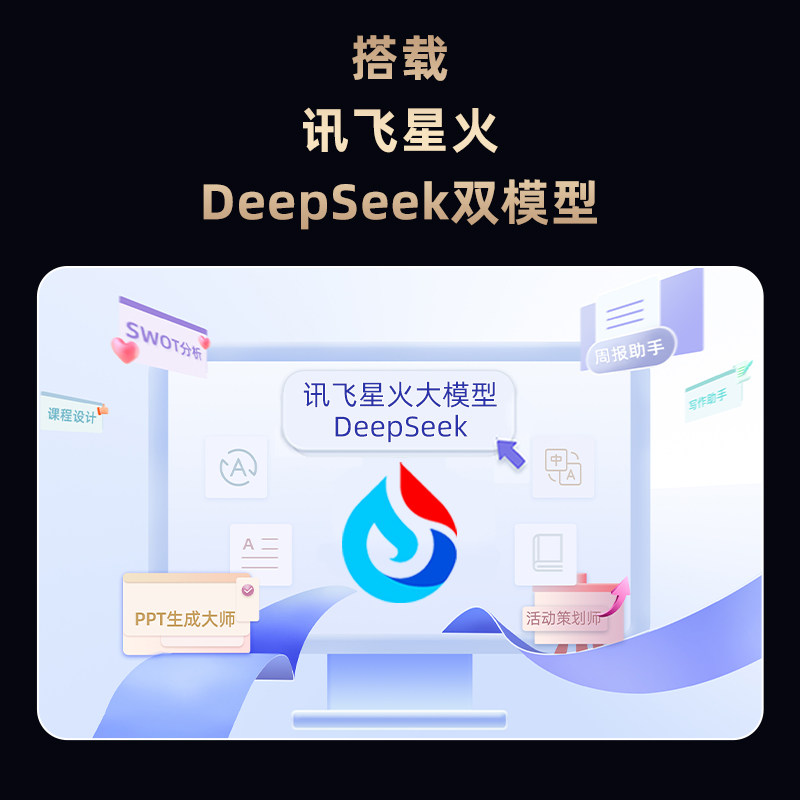 科大讯飞AI鼠标M610Pro星火DeepSeek写作问答PPT无线蓝牙录音空鼠