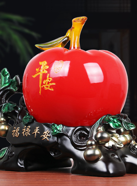 森木桐福禄平安苹果摆件