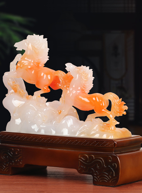 前程似锦马摆件生肖马客厅玄关