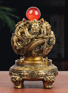 时来运转龙鼎摆件九转乾坤