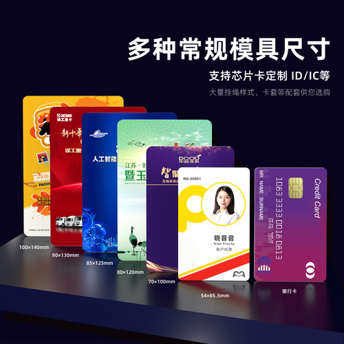 pvc工作证参会证嘉宾代表证牌人像卡定做胸卡工牌定制胸牌挂制作 - 图0