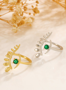 欧美ins恶魔之眼戒指女复古时尚